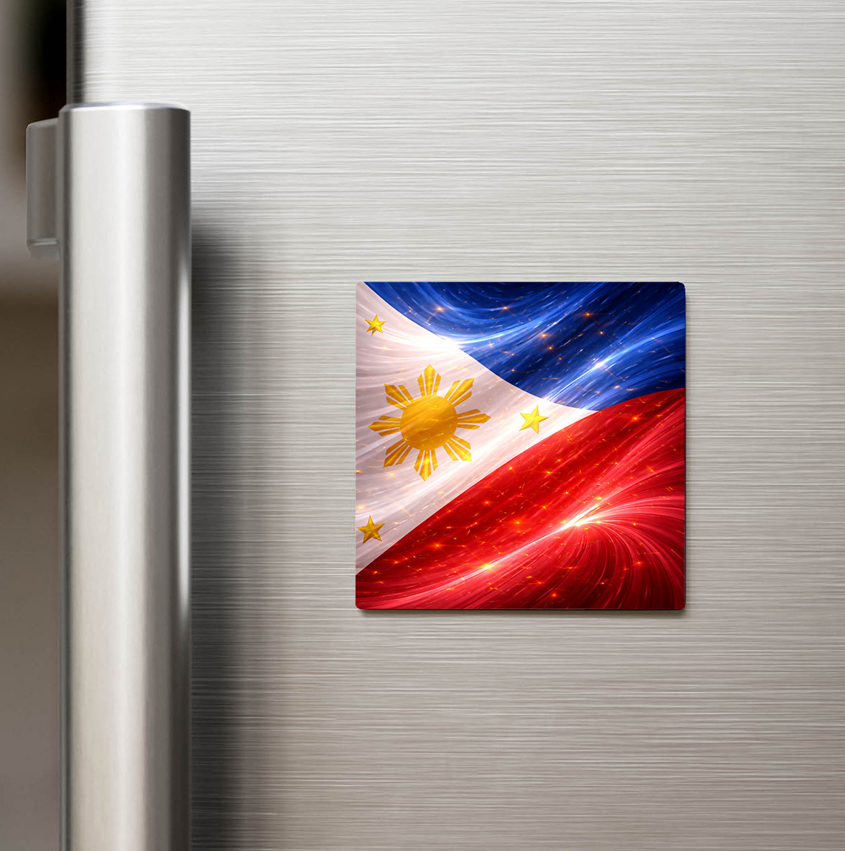 Filipinler – Philippines – Abstract Ülke Bayraklı Buzdolap Magneti