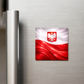 Polonya – Poland – Abstract Ülke Bayraklı Buzdolap Magneti