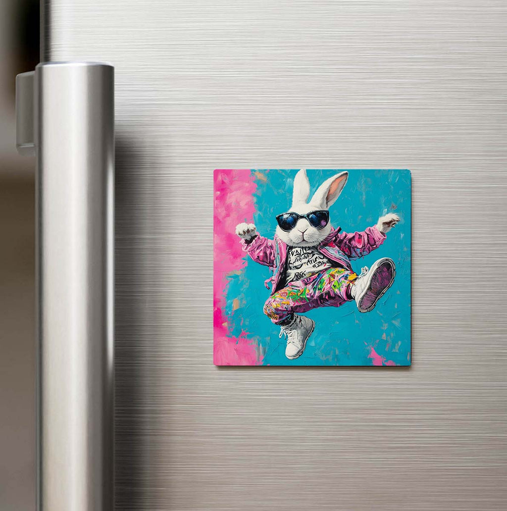 Rabbit - Tavşan - Güneş Gözlüklü Style - Buzdolap Magneti