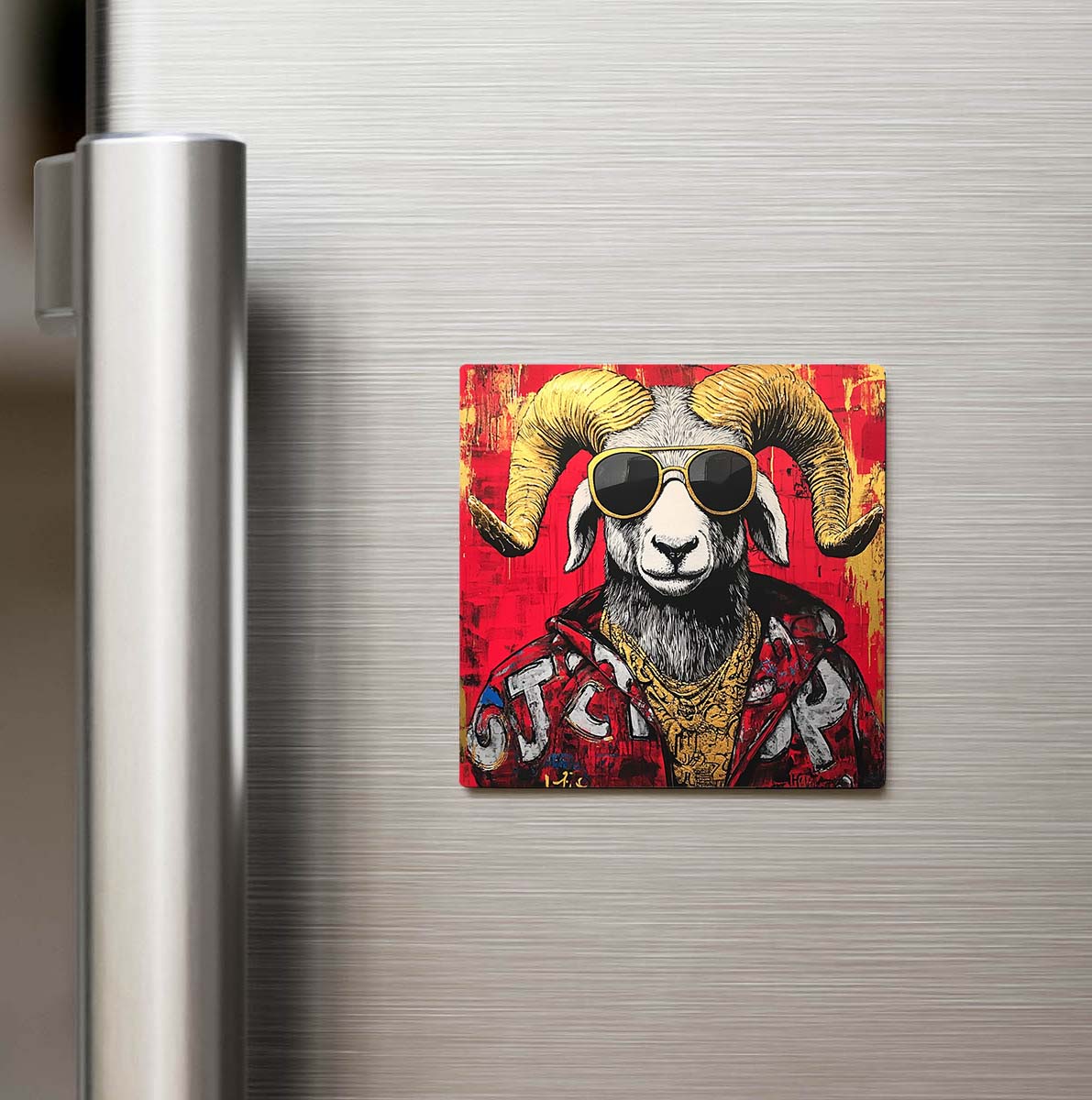 Ram - Koç - Güneş Gözlüklü Style - Buzdolap Magneti