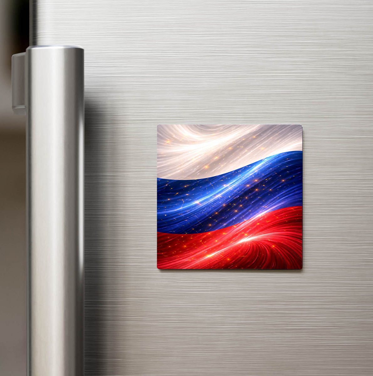 Rusya – Russia – Abstract Ülke Bayraklı Buzdolap Magneti