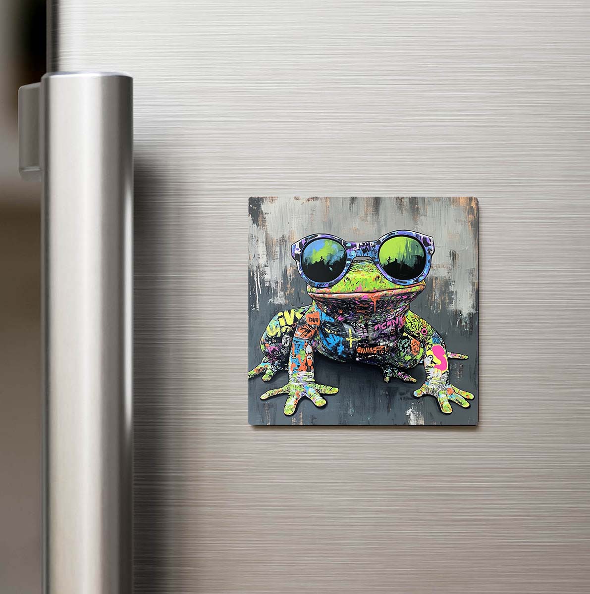 Salamander - Semender - Güneş Gözlüklü Style - Buzdolap Magneti