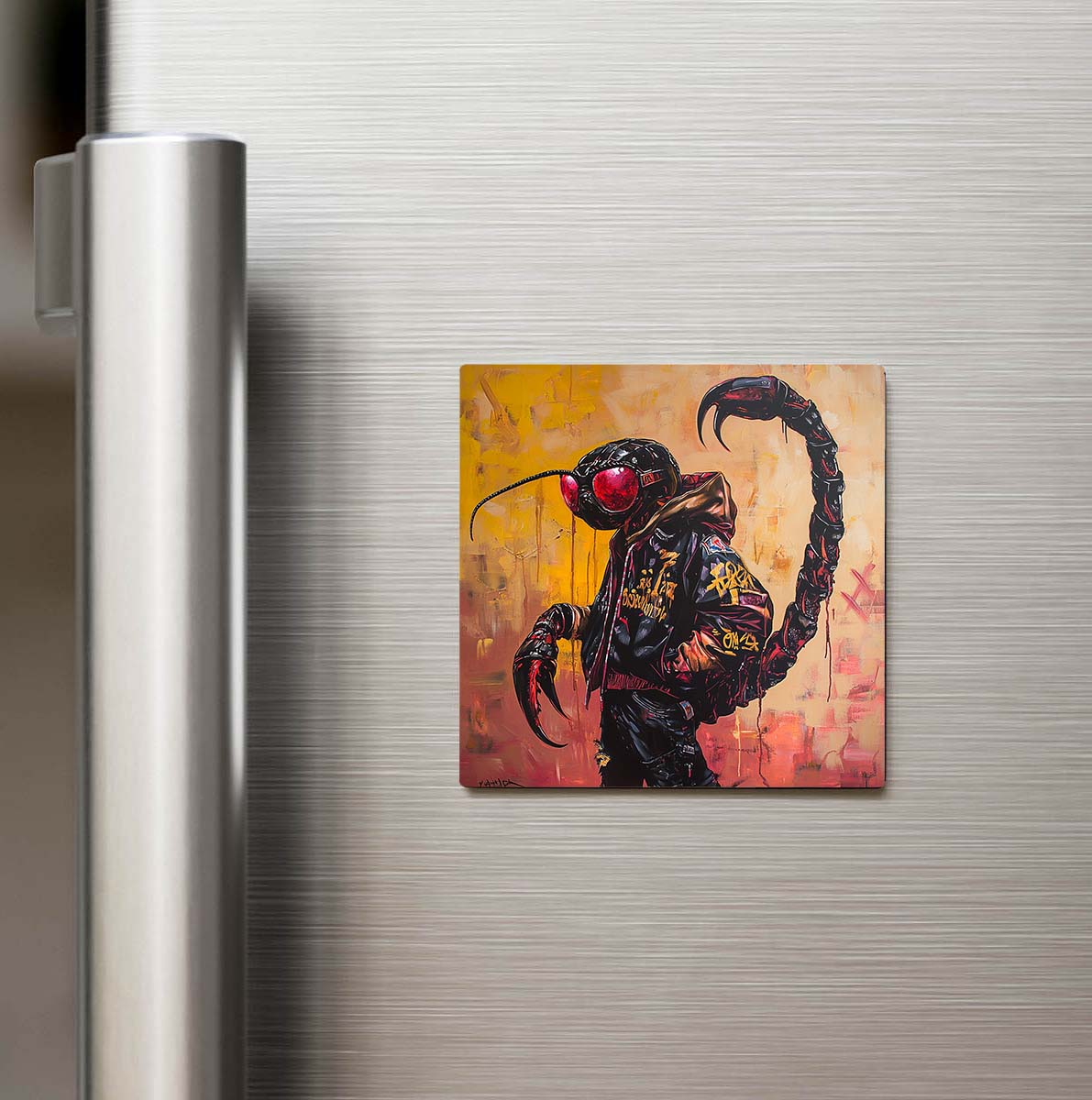 Scorpion - Akrep - Güneş Gözlüklü Style - Buzdolap Magneti