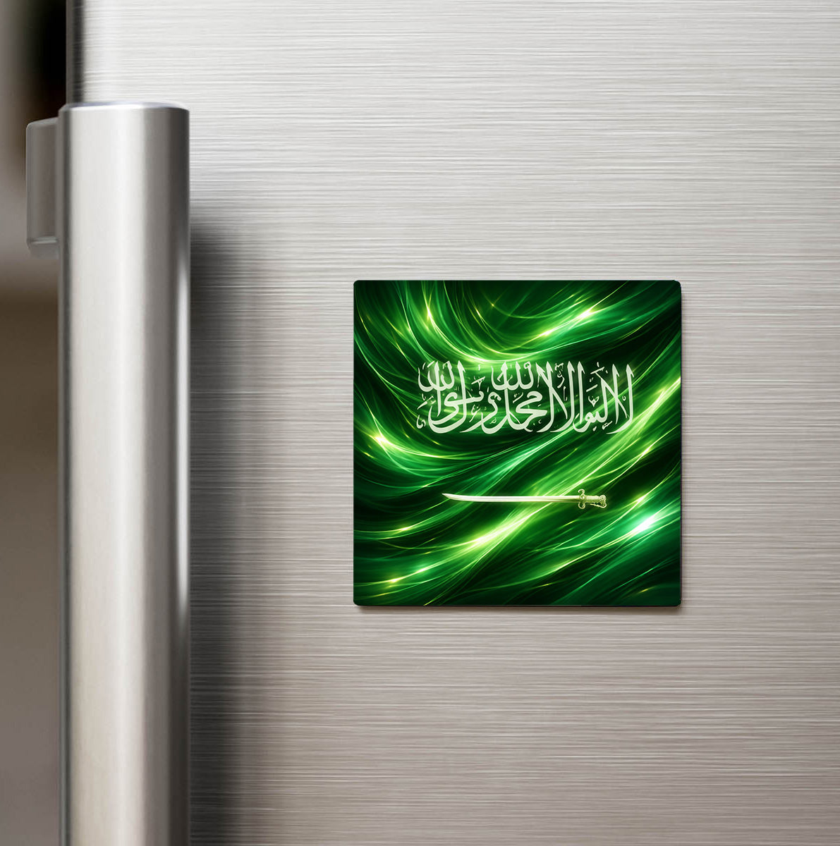 Suudi Arabistan – Saudi Arabia – Abstract Ülke Bayraklı Buzdolap Magneti