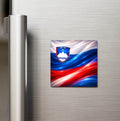 Slovenya – Slovenia – Abstract Ülke Bayraklı Buzdolap Magneti