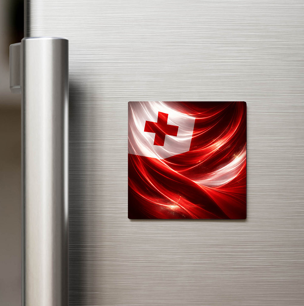 Tonga – Tonga – Abstract Ülke Bayraklı Buzdolap Magneti