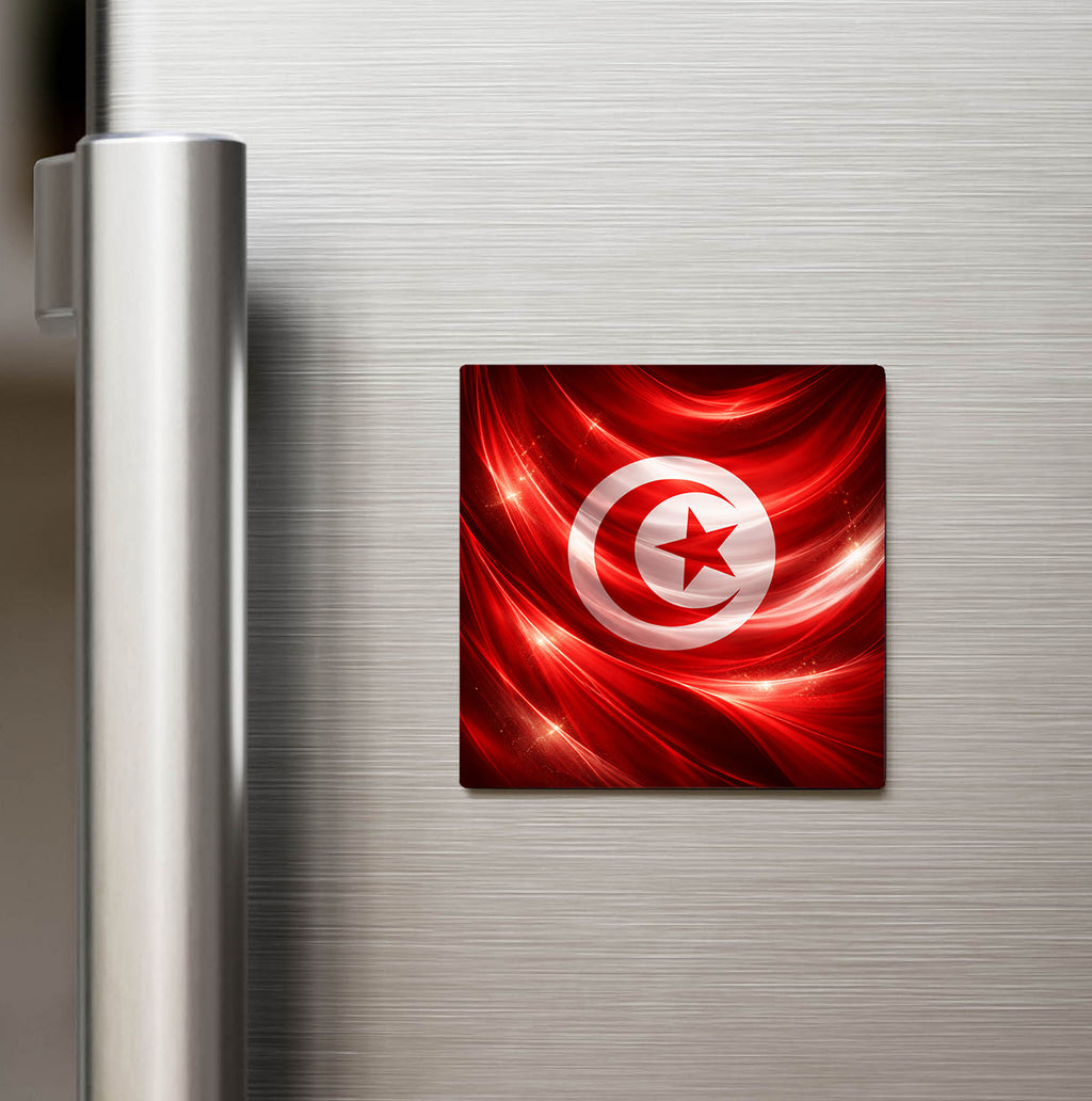 Tunus – Tunisia – Abstract Ülke Bayraklı Buzdolap Magneti