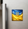 Ukrayna – Ukraine – Abstract Ülke Bayraklı Buzdolap Magneti
