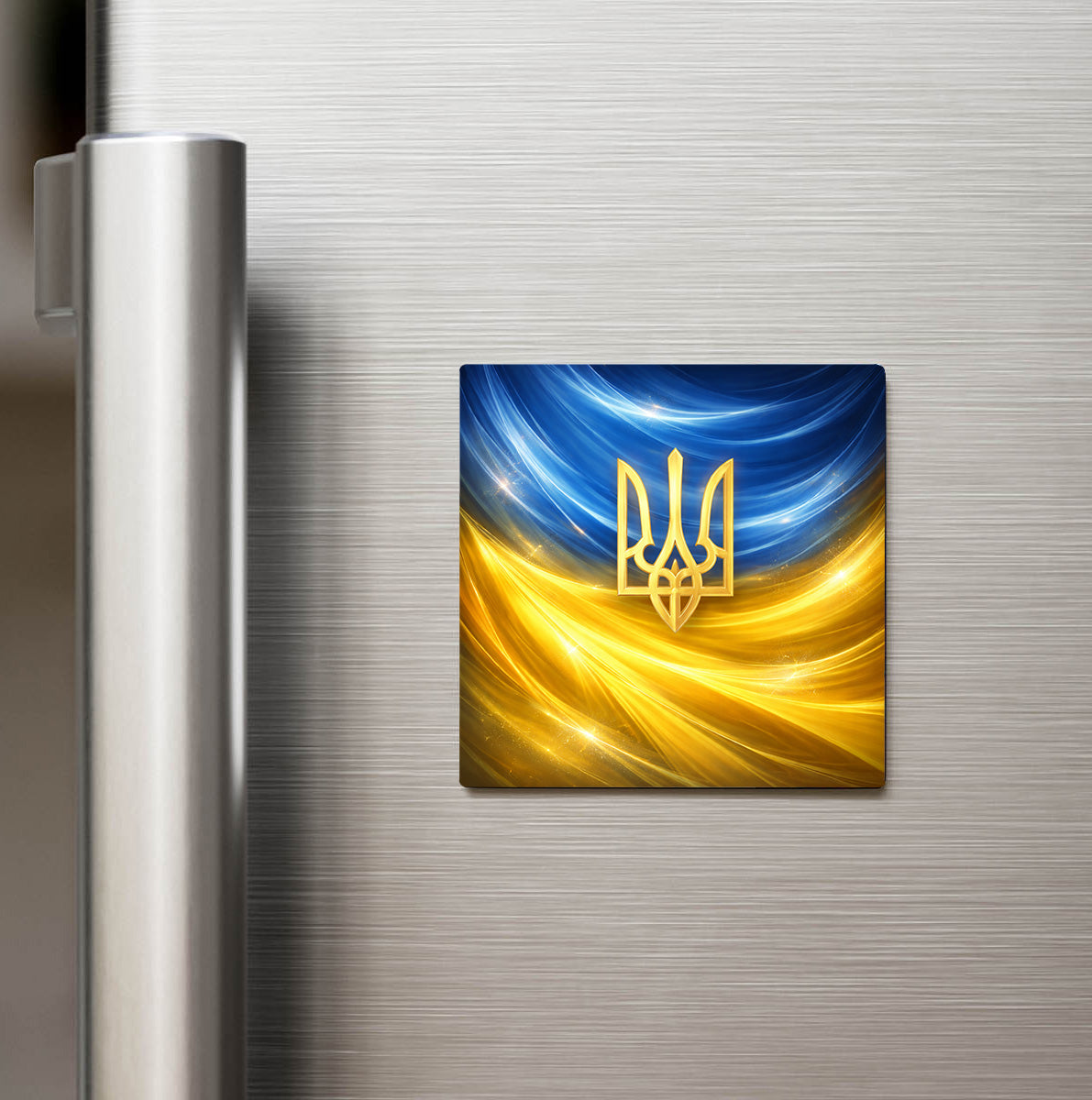 Ukrayna – Ukraine – Abstract Ülke Bayraklı Buzdolap Magneti