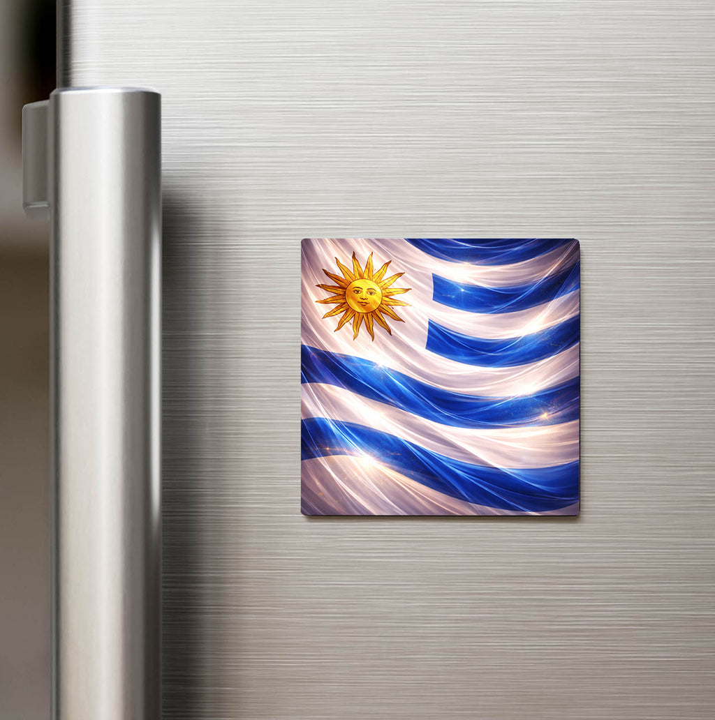 Uruguay – Uruguay – Abstract Ülke Bayraklı Buzdolap Magneti