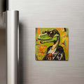 Velociraptor - Velosiraptor - Güneş Gözlüklü Style - Buzdolap Magneti