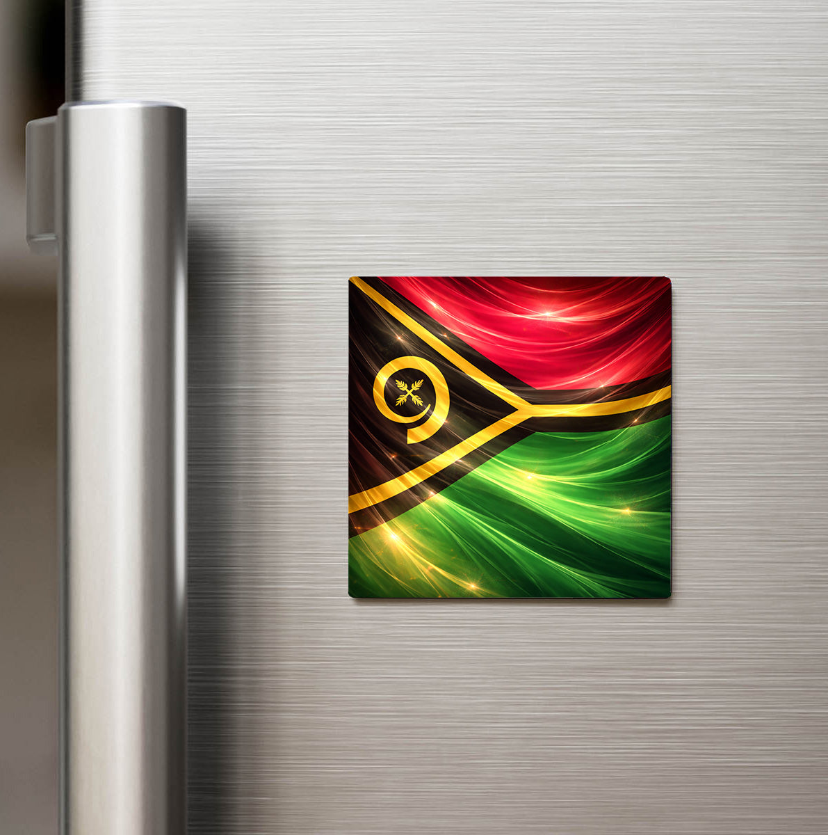 Vanuatu – Vanuatu – Abstract Ülke Bayraklı Buzdolap Magneti