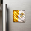 Vatikan – Vatican City – Abstract Ülke Bayraklı Buzdolap Magneti