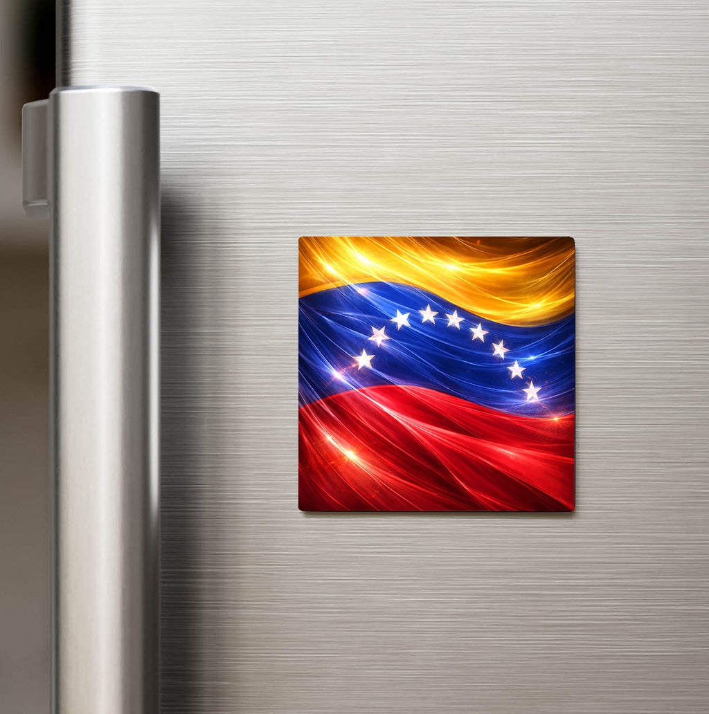 Venezuela – Venezuela – Abstract Ülke Bayraklı Buzdolap Magneti
