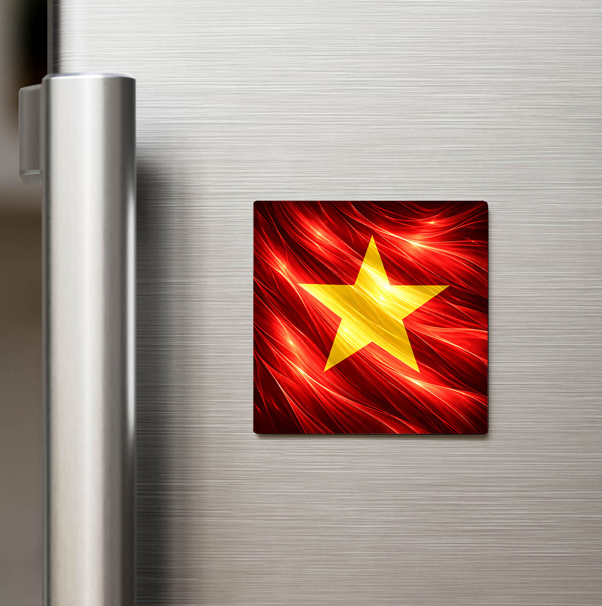 Vietnam – Vietnam – Abstract Ülke Bayraklı Buzdolap Magneti