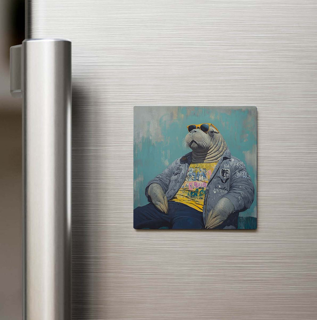 Walrus - Mors - Güneş Gözlüklü Style - Buzdolap Magneti