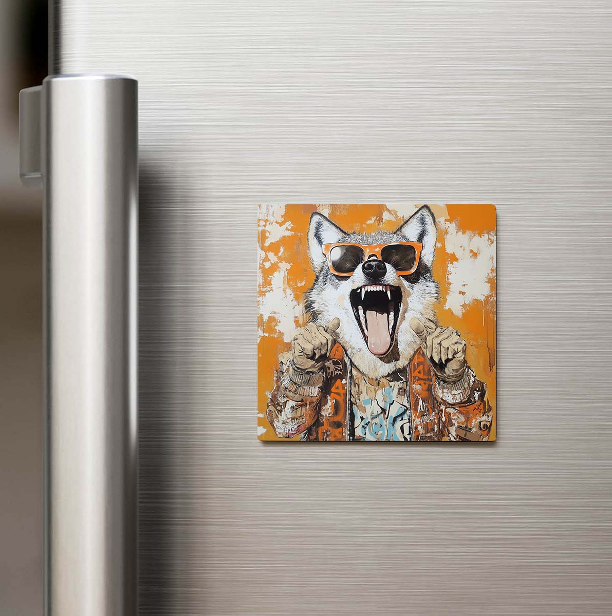 Wolf - Kurt - Güneş Gözlüklü Style - Buzdolap Magneti