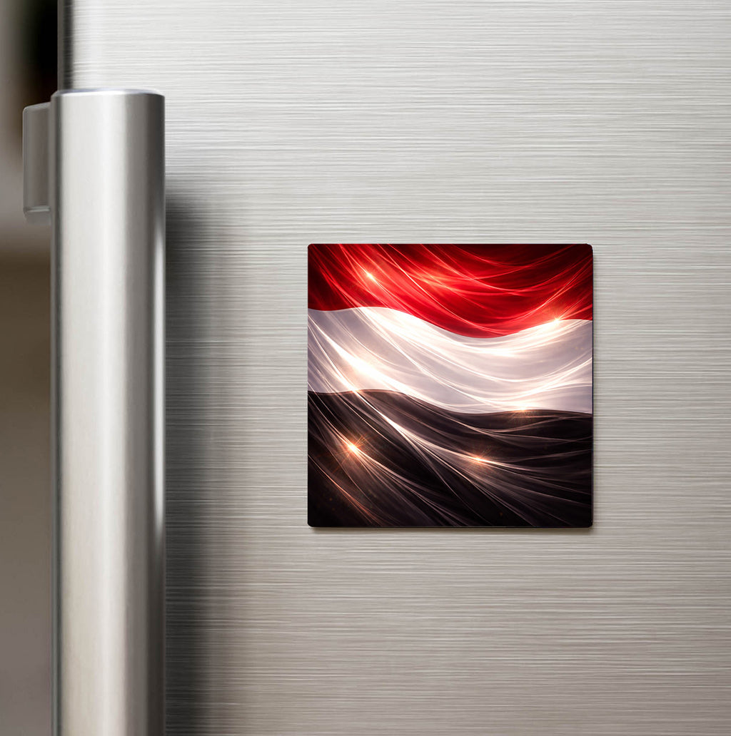Yemen – Yemen – Abstract Ülke Bayraklı Buzdolap Magneti