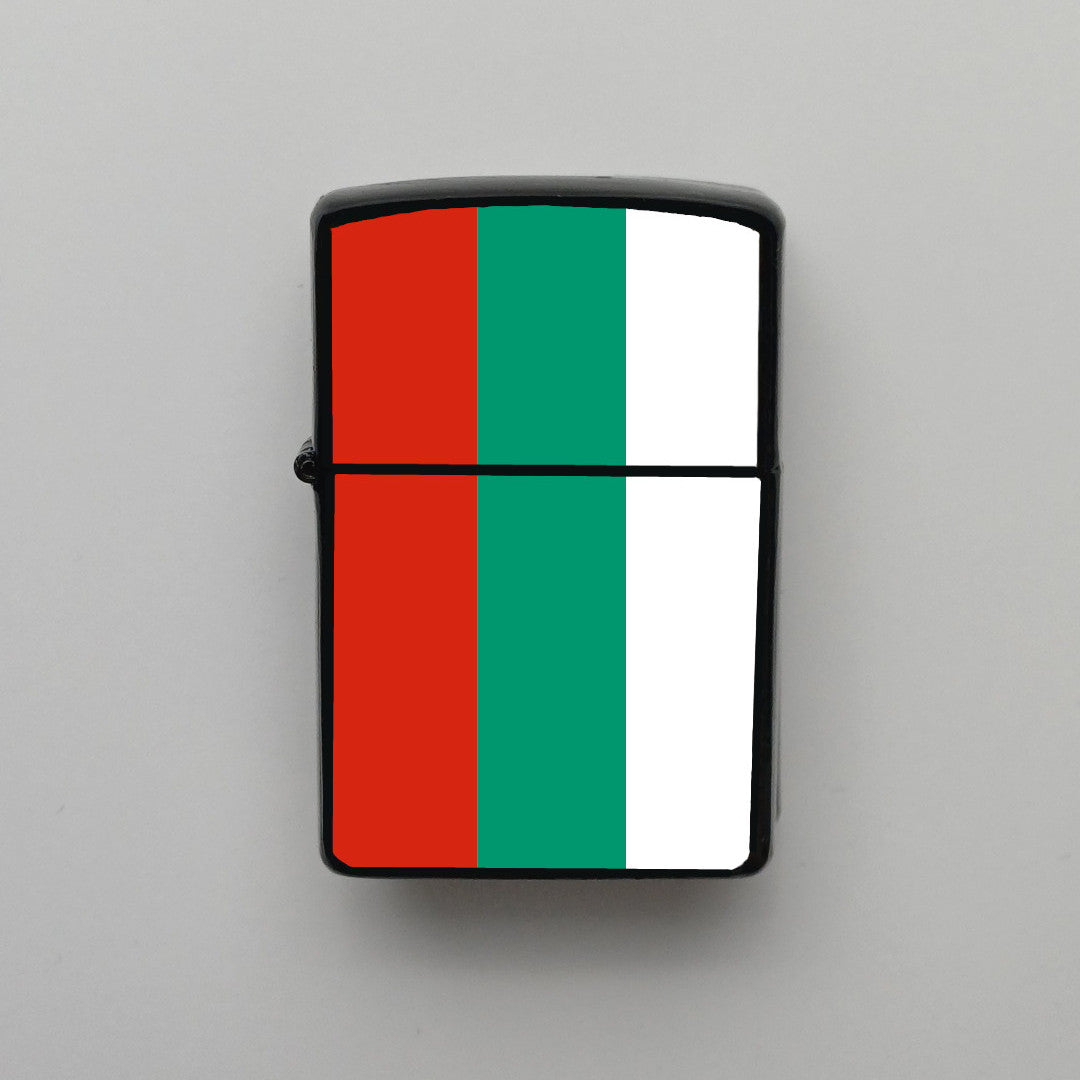 Bulgaristan Bulgaria Bayrağı - Benzinli Siyah Çakmak - Hediyelik