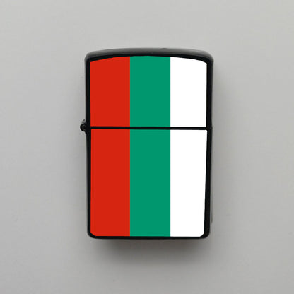 Bulgaristan Bulgaria Bayrağı - Benzinli Siyah Çakmak - Hediyelik