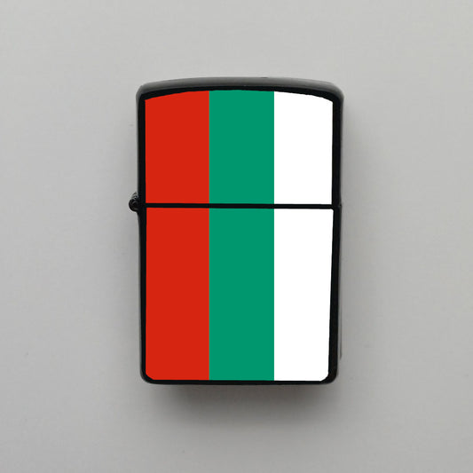 Bulgaristan Bulgaria Bayrağı - Benzinli Siyah Çakmak - Hediyelik