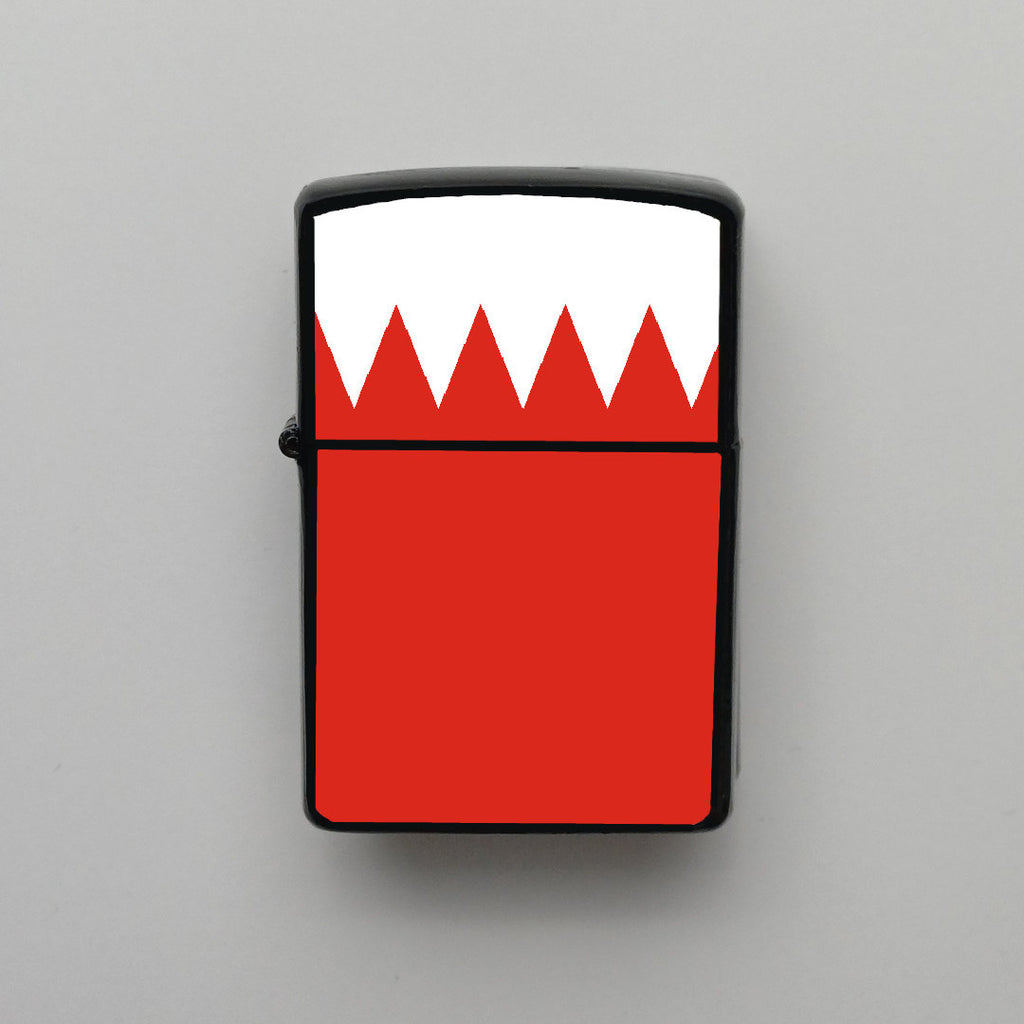 Bahreyn Bahrain Bayrağı - Benzinli Siyah Çakmak - Hediyelik