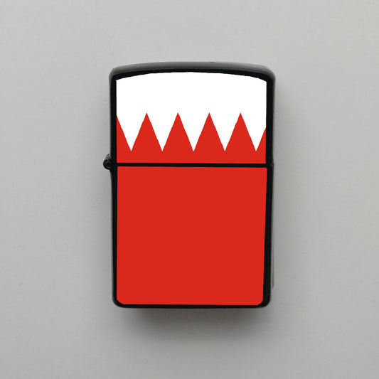 Bahreyn Bahrain Bayrağı - Benzinli Siyah Çakmak - Hediyelik