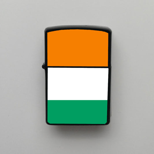 Fildişi Sahili Ivory Coast Bayrağı - Benzinli Siyah Çakmak - Hediyelik