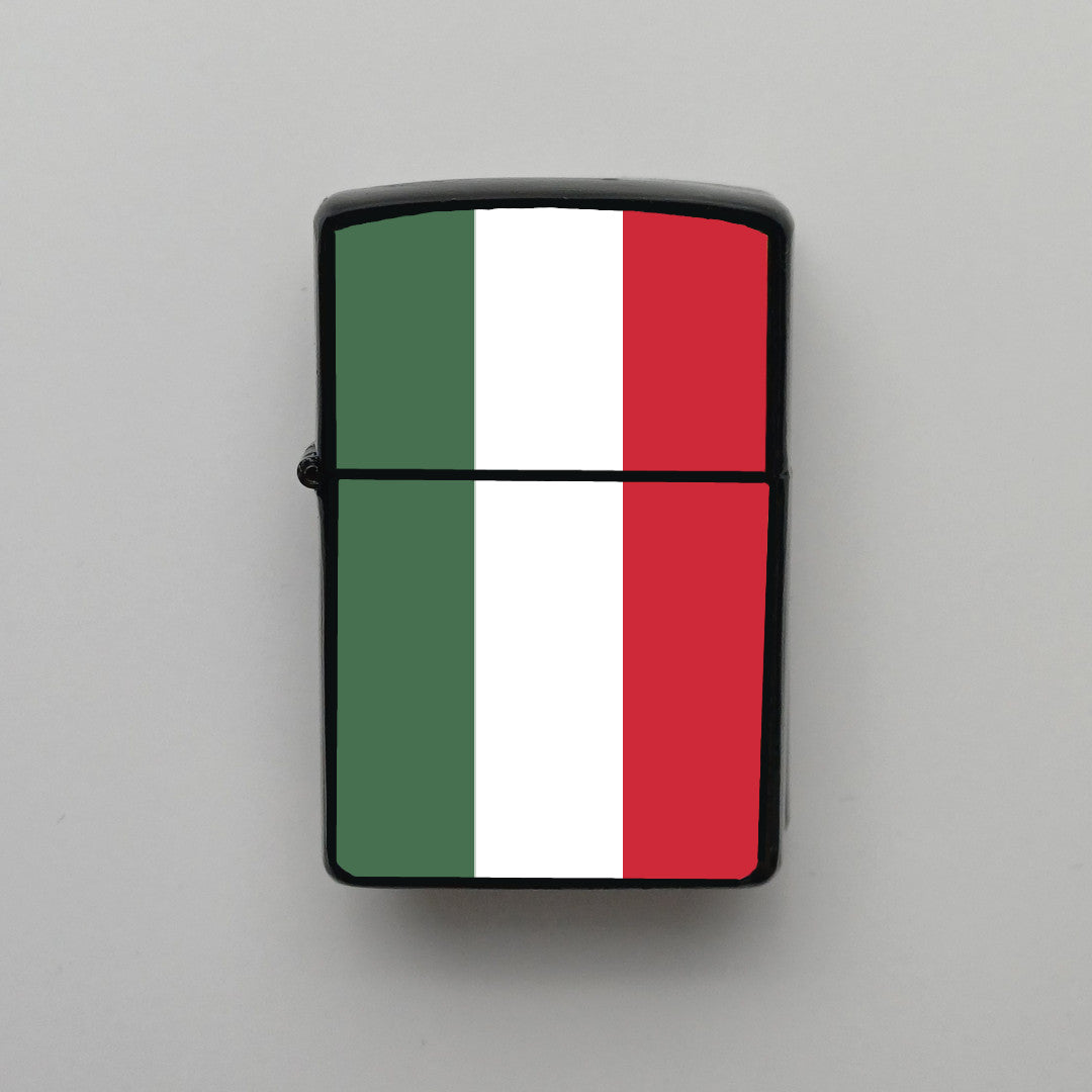 Macaristan Hungary Bayrağı - Benzinli Siyah Çakmak - Hediyelik