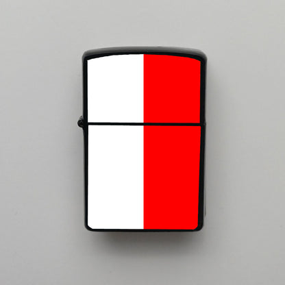 Endonezya Indonesia Bayrağı - Benzinli Siyah Çakmak - Hediyelik