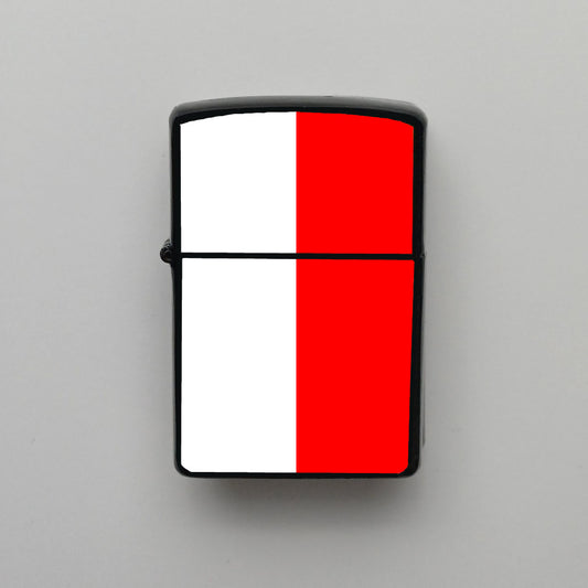 Endonezya Indonesia Bayrağı - Benzinli Siyah Çakmak - Hediyelik