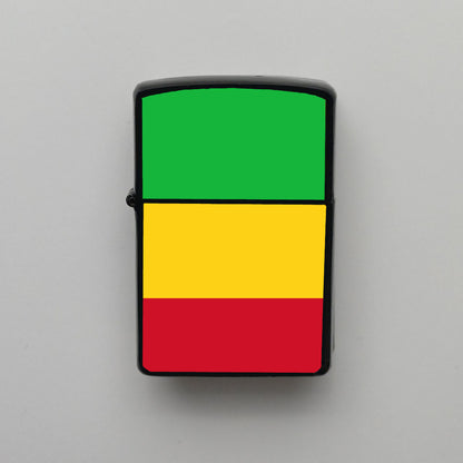 Mali Bayrağı - Benzinli Siyah Çakmak - Hediyelik