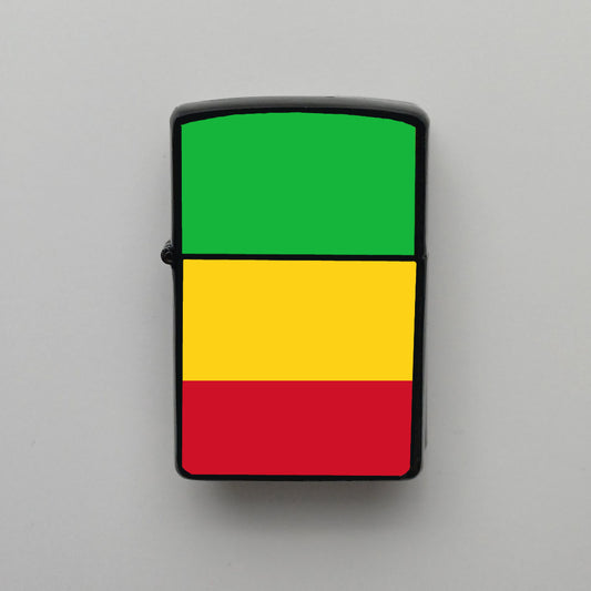 Mali Bayrağı - Benzinli Siyah Çakmak - Hediyelik