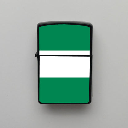 Nijerya Nigeria Bayrağı - Benzinli Siyah Çakmak - Hediyelik