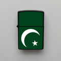 Pakistan Bayrağı - Benzinli Siyah Çakmak - Hediyelik