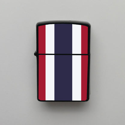 Tayland Thailand Bayrağı - Benzinli Siyah Çakmak - Hediyelik