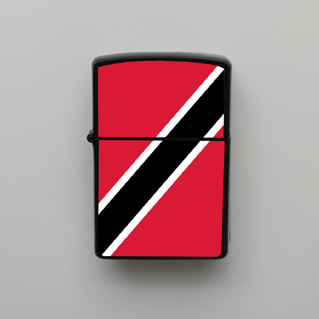 Trinidad ve Tobago Bayrağı - Benzinli Siyah Çakmak - Hediyelik