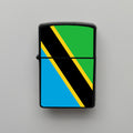 Tanzanya Tanzania Bayrağı - Benzinli Siyah Çakmak - Hediyelik