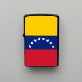 Venezuela Bayrağı - Benzinli Siyah Çakmak - Hediyelik