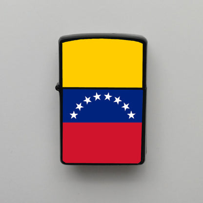 Venezuela Bayrağı - Benzinli Siyah Çakmak - Hediyelik