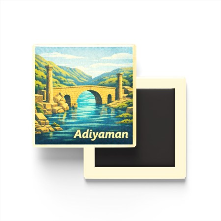 Adıyaman - Cendere Köprüsü - Baskılı Buzdolap Magneti Kare