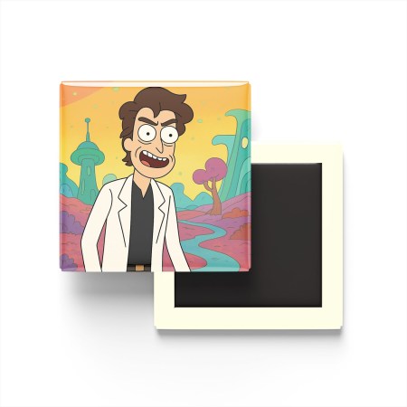 Aizen Sosuke Baskılı Kare Buzdolap Magneti