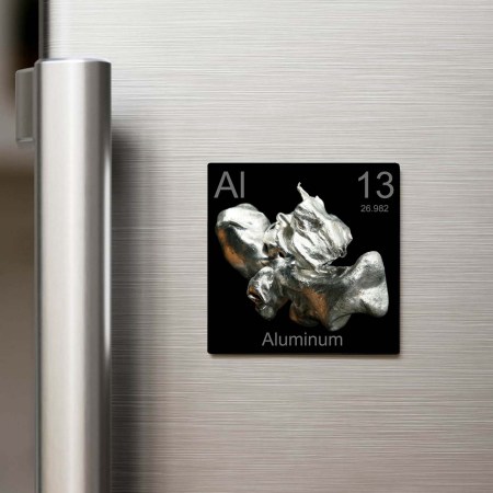 Aluminum (Alüminyum) Elementi – Buzdolap Magneti