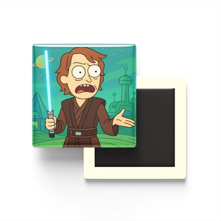 Anakin Skywalker Baskılı Kare Buzdolap Magneti