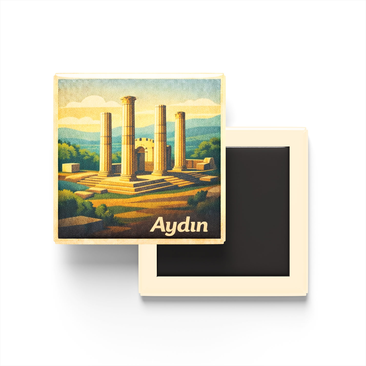 Aydın - Didyma Antik Kenti - Baskılı Buzdolap Magneti Kare