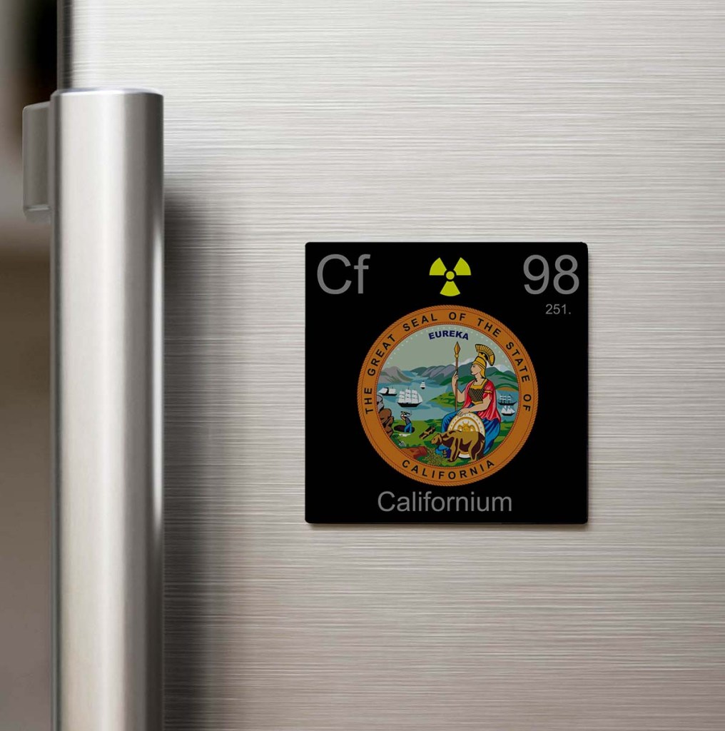 Californium (Kaliforniyum) Elementi – Buzdolap Magneti