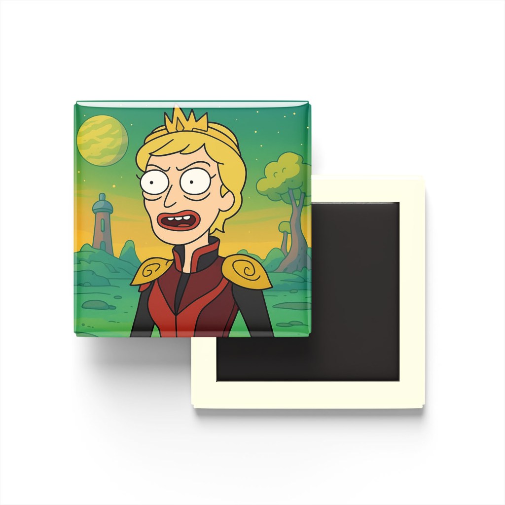 Cersei Lannister Baskılı Kare Buzdolap Magneti