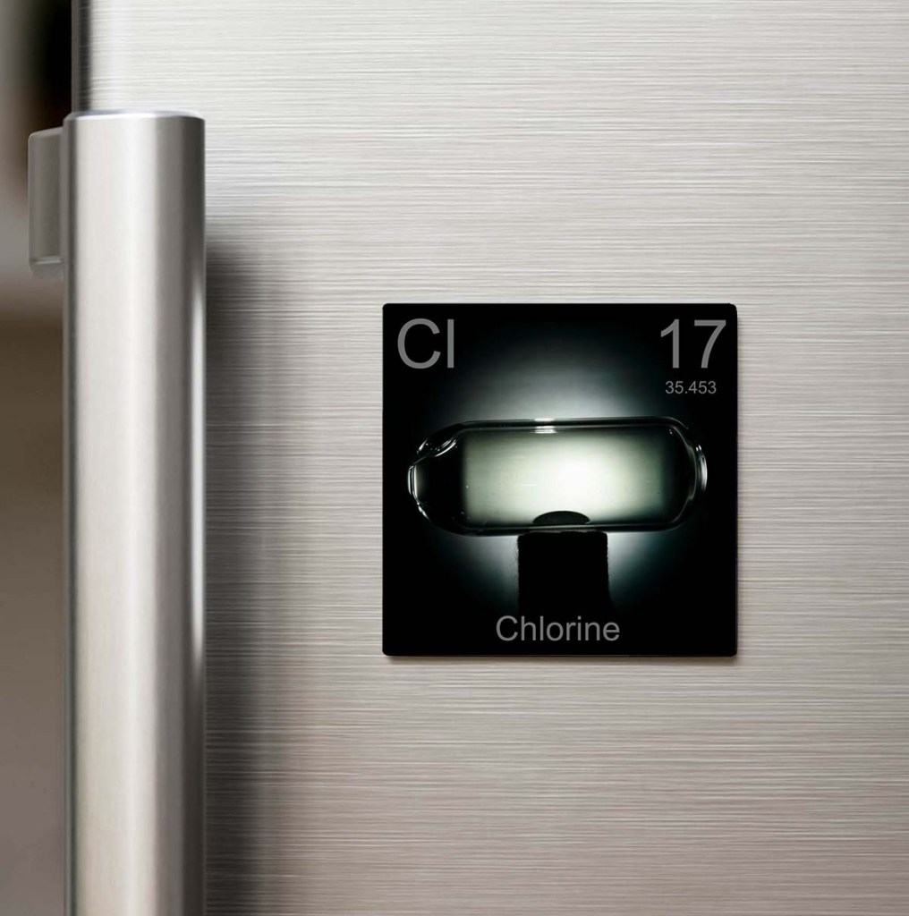 Chlorine (Klor) Elementi – Buzdolap Magneti