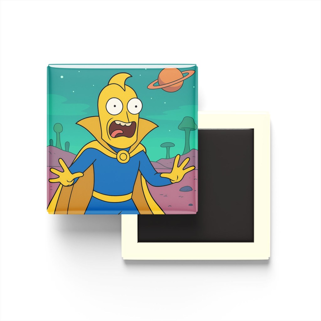 Doctor Fate Baskılı Kare Buzdolap Magneti