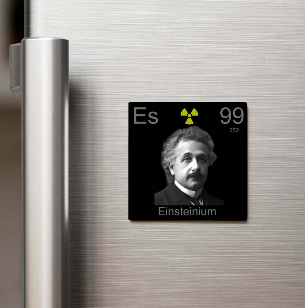Einsteinium (Aynştaynyum) Elementi – Buzdolap Magneti